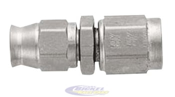 -6 PTFE Straight Hose End - Steel