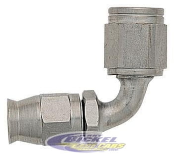 -6 PTFE 90&ordm; Bent Tube Hose End - Steel
