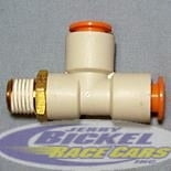 Male Run Tee 1/4NPT 3/8
